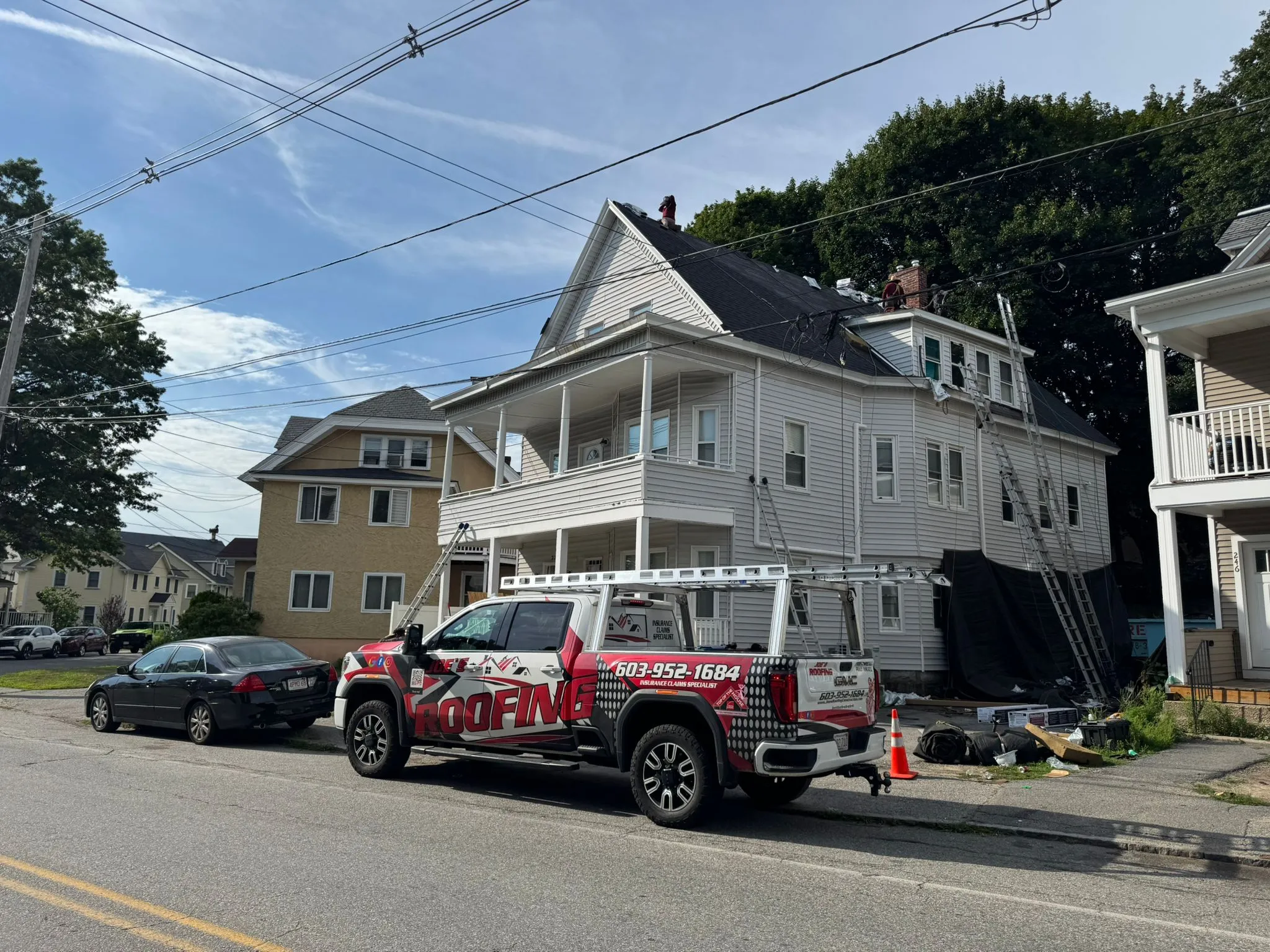 Certified contractors installing skylight with proper waterproofing in Manchester NH